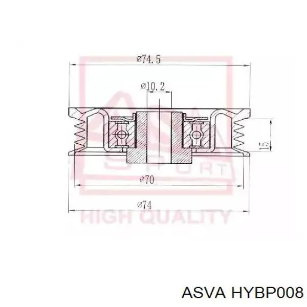 Купить 252813A050 Hyundai/Kia Натяжитель приводного ремня