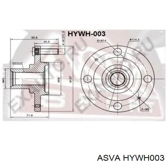 Купить 5175038000 Hyundai/Kia Ступица переднего колеса