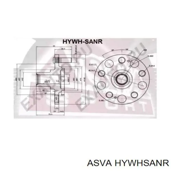 Ступица задняя HYWHSANR Asva