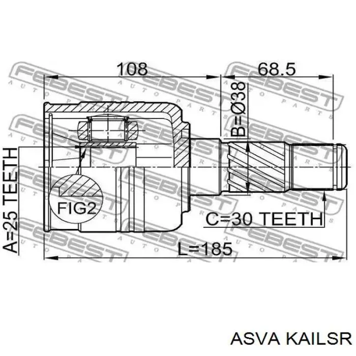 ШРУС внутренний передний левый Hyundai/Kia 495923E000