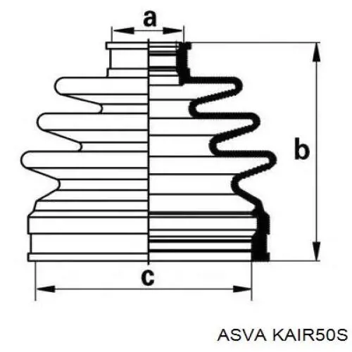 KAIR50S Asva Граната внутренняя передняя правая