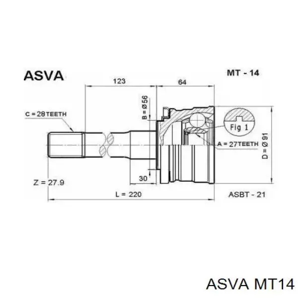 Граната колесная Asva MT14 цена, от 36.62 USD