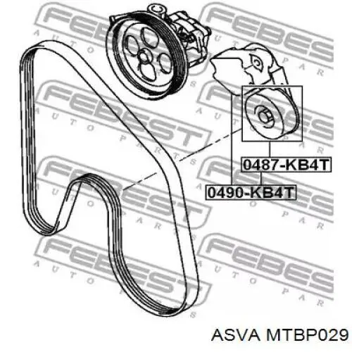 Натяжной ролик MTBP029 Asva