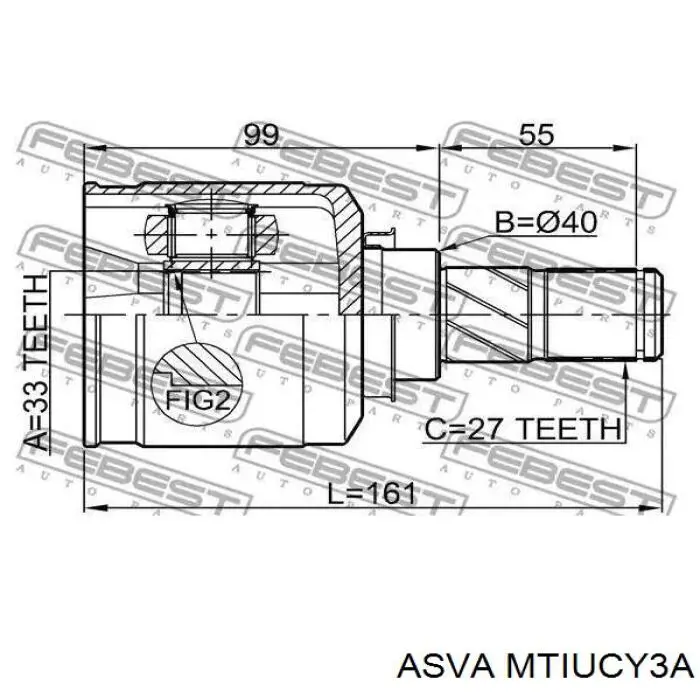 Купить Q1310653 Q-fix Шарнир угловых скоростей передний правый