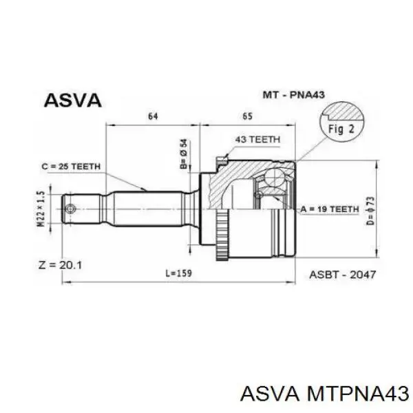 ШРУС наружный передний MR336528 Mitsubishi