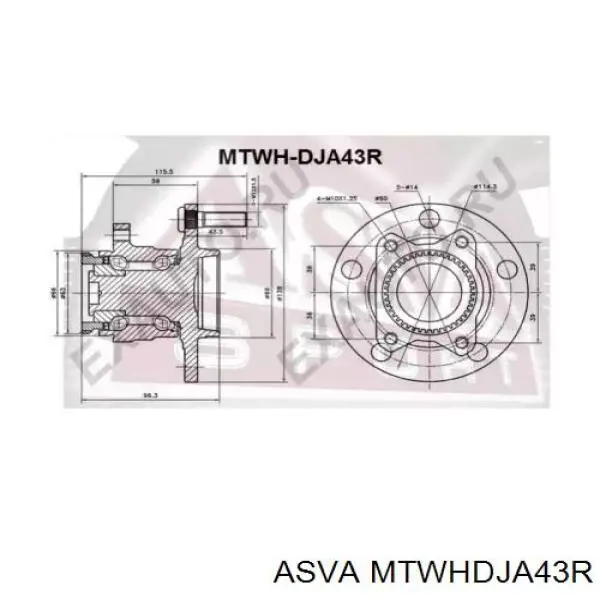 Ступица задняя GH33910T GMB