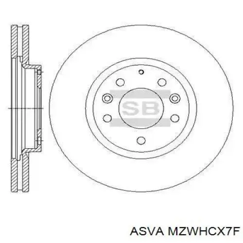 Маточина передня MZWHCX7F Asva