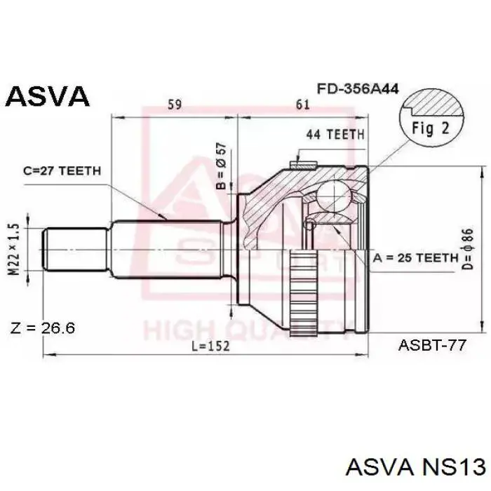 Граната колесная Asva NS13 цена, от 27.78 USD