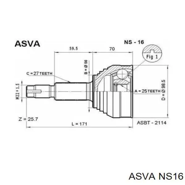 ШРУС наружный передний IK3910087E10 Market (OEM)