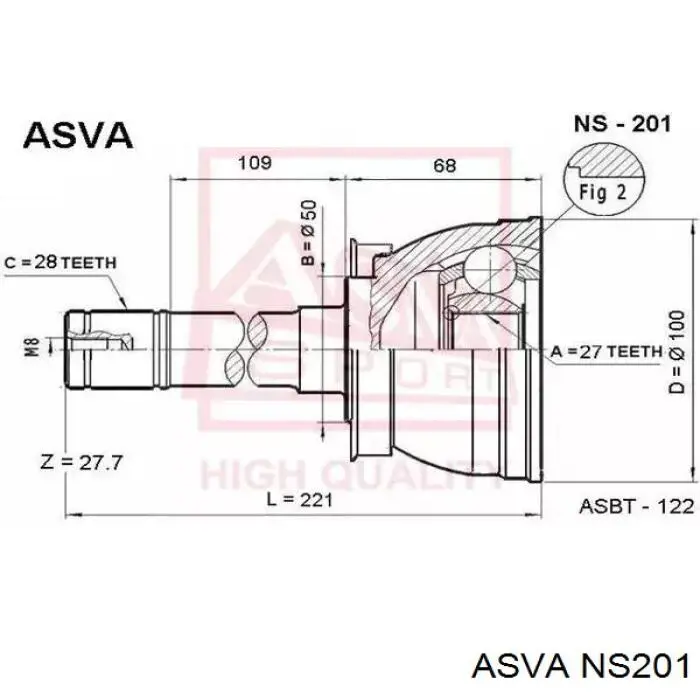 3912578G00 Nissan шрус наружный передний