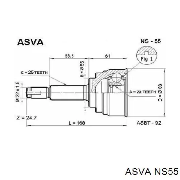 ШРУС наружный передний 39101OM806 Nissan