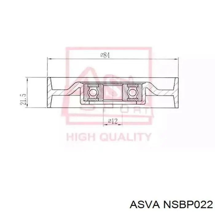 Купить NSBP022 Asva Натяжитель приводного ремня