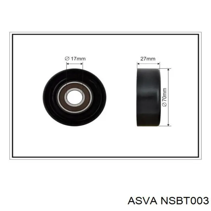 Натяжитель приводного ремня NSBT003 Asva