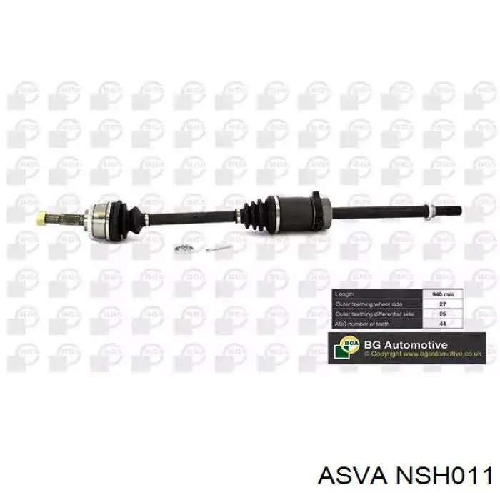 NSH011 Asva Полуось передняя левая