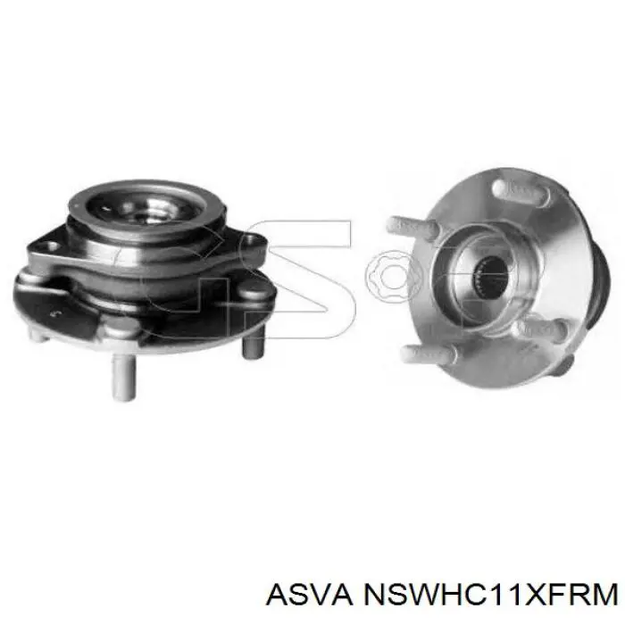 Cubo de rueda delantero NSWHC11XFRM Asva