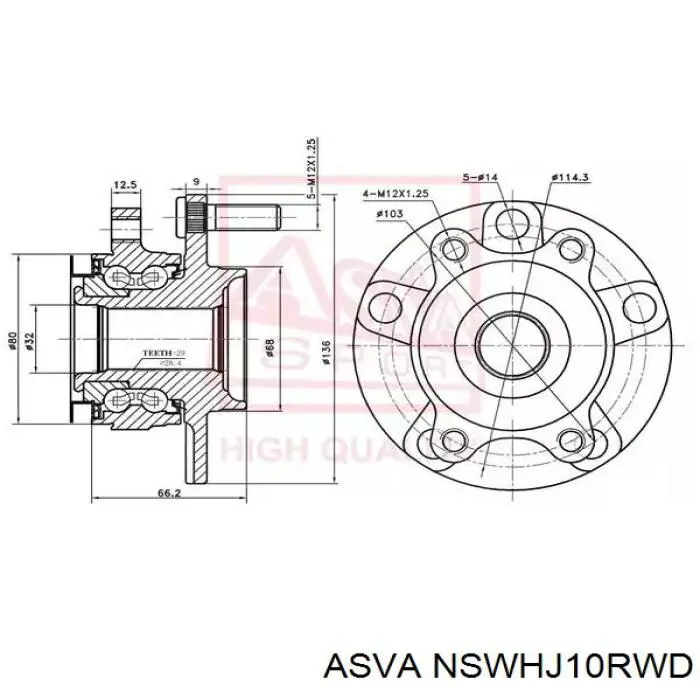 Ступицы задних колес Ruville 221420 цена, от 50.03 USD