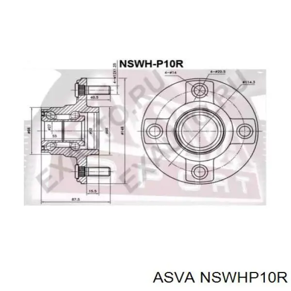 Ступица задняя 51876316 Massey Ferguson