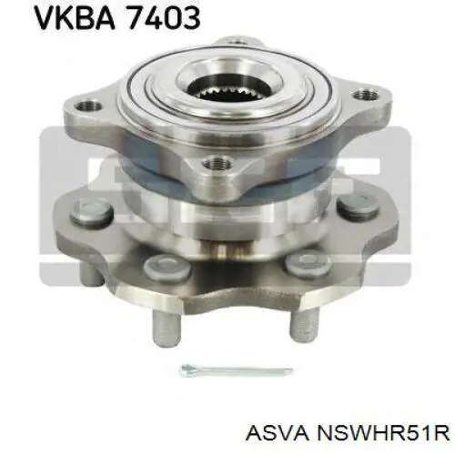 Купить NSWHR51R Asva Задняя шпиндель