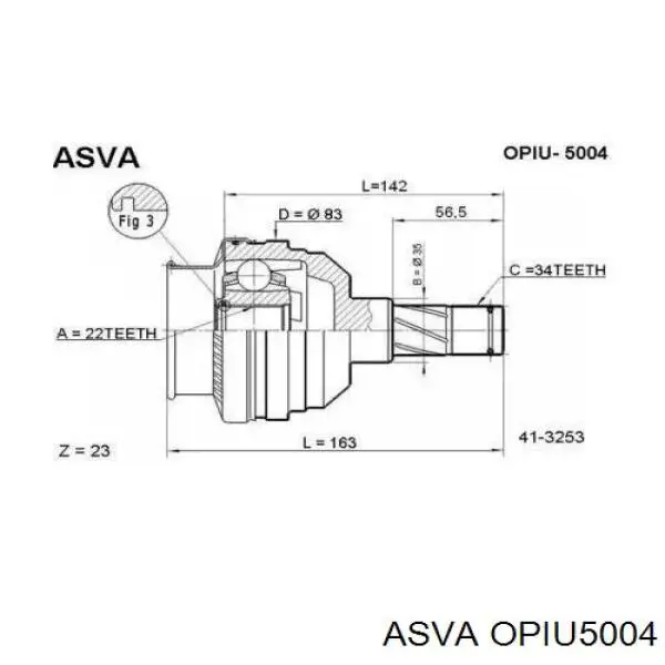 Шарнир угловых скоростей внутренний передний Konner KCV101522 цена, от 31.44 USD