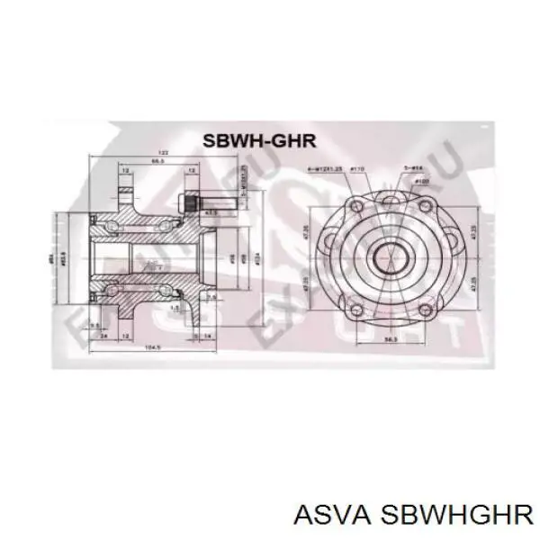 Купить SBWHGHR Asva Задняя шпиндель