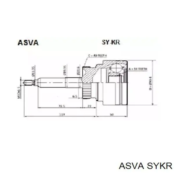 Граната колесная Asva SYKR цена, от 79.18 USD