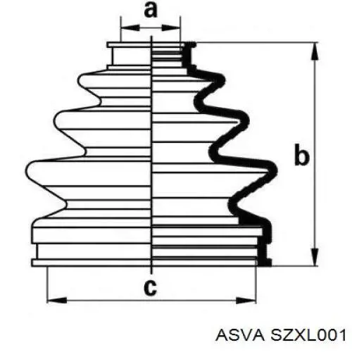 Левая полуось IK4410265DA2 Market (OEM)