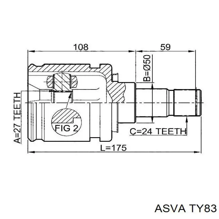 607872 Cifam Наружная граната