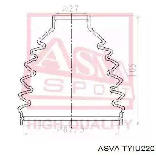 Купить TYIU220 Asva ШРУС внутренний