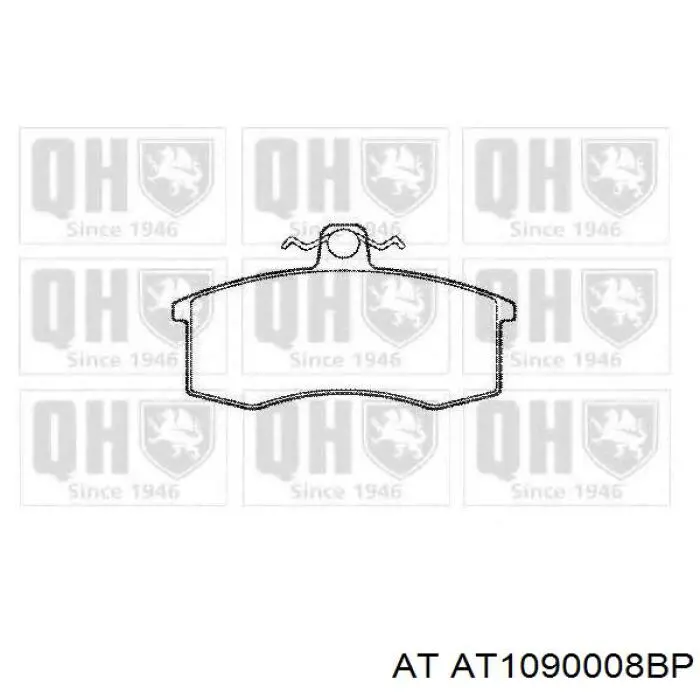 Передние тормозные колодки AT1090008BP AT