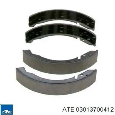Задние барабанные колодки 03013700412 ATE