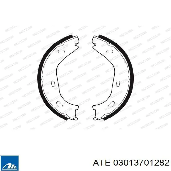 Тормозные колодки стояночного тормоза ATE 03013701282 цена, от 14.72 USD