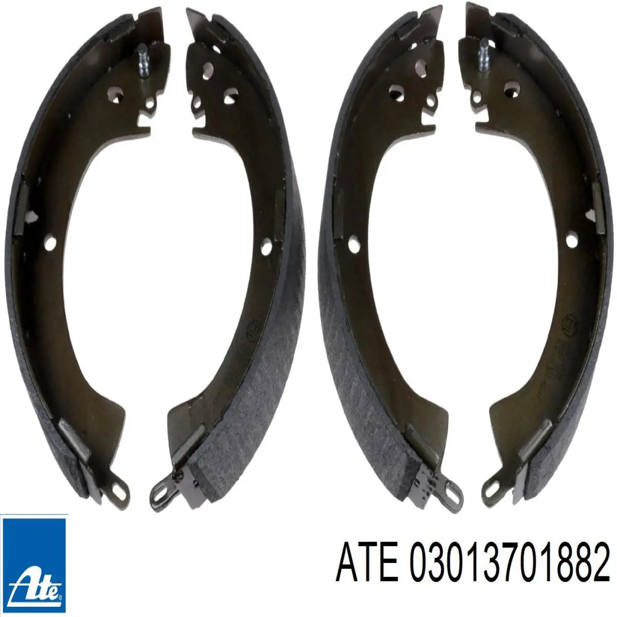 Задние барабанные колодки 03013701882 ATE