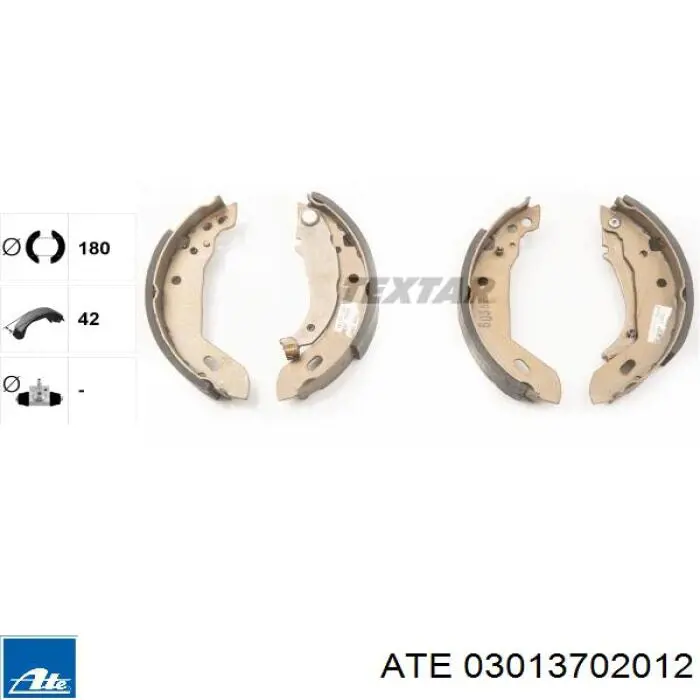 Барабанные колодки ATE 03013702012