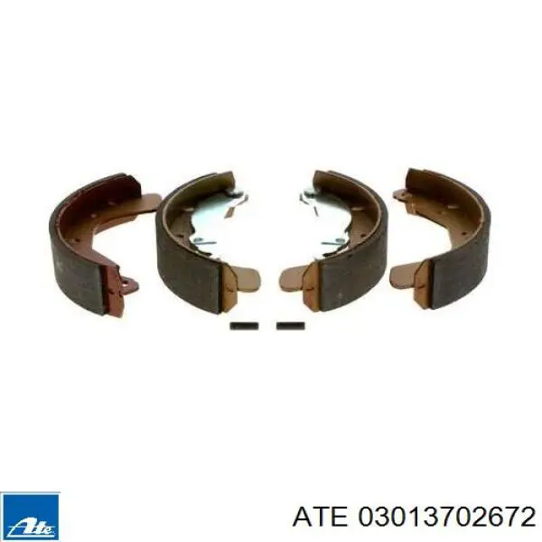 Задние барабанные колодки 03013702672 ATE