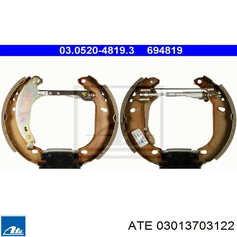 Барабанные колодки ATE 03013703122