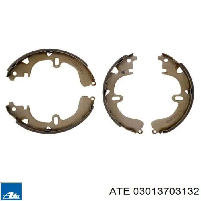 Задние барабанные колодки 03013703132 ATE