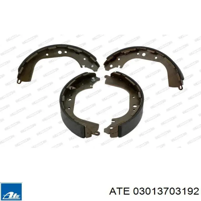 Задние барабанные колодки 03013703192 ATE