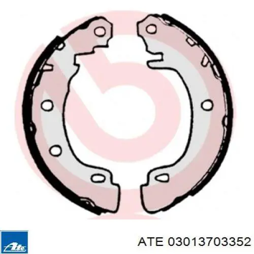 Задние барабанные колодки 03013703352 ATE