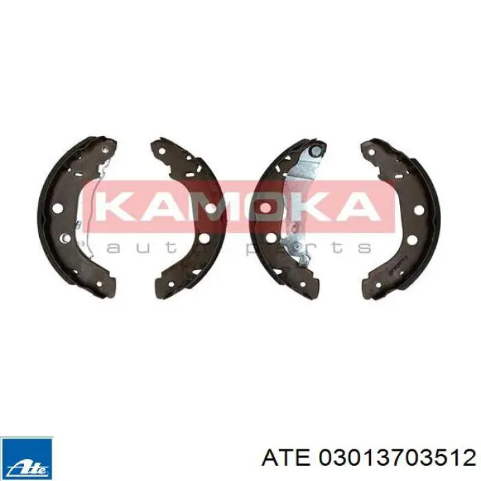 Купить 03013703512 ATE Задние барабанные тормозные колодки