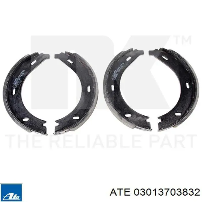 Тормозные колодки стояночного тормоза ATE 03013703832 цена, от 14.72 USD