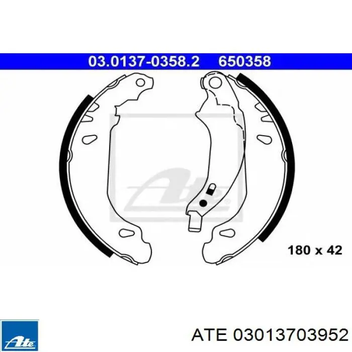 Барабанные колодки ATE 03013703952