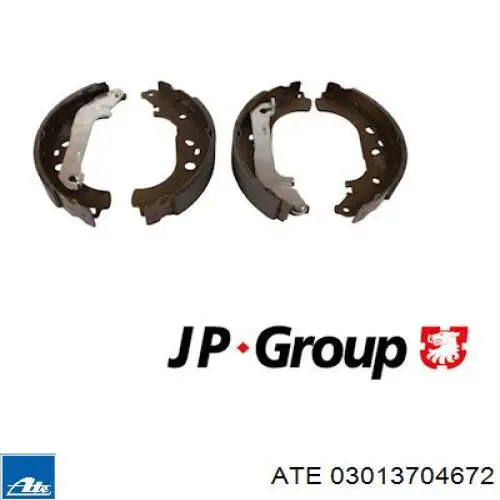 Задние барабанные колодки 03013704672 ATE