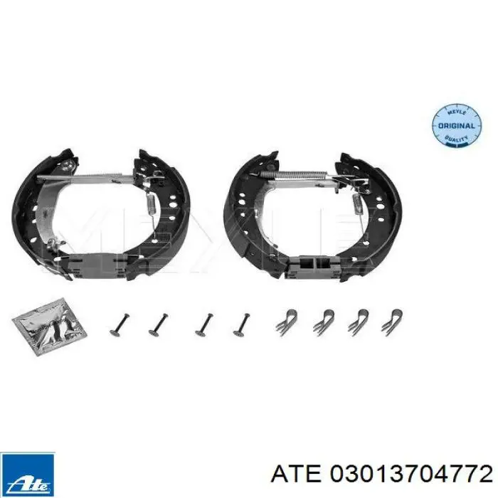 Задние барабанные колодки 03013704772 ATE