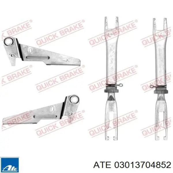 Задние барабанные колодки 03013704852 ATE