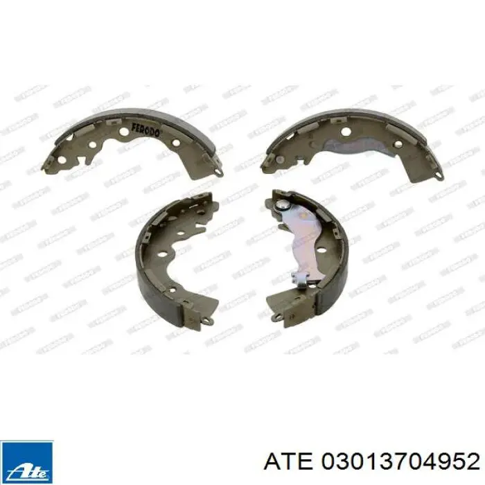 Купить 03013704952 ATE Задние барабанные тормозные колодки