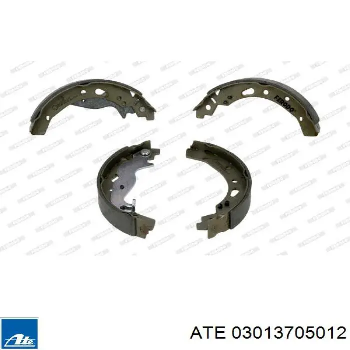 Задние барабанные колодки 03013705012 ATE