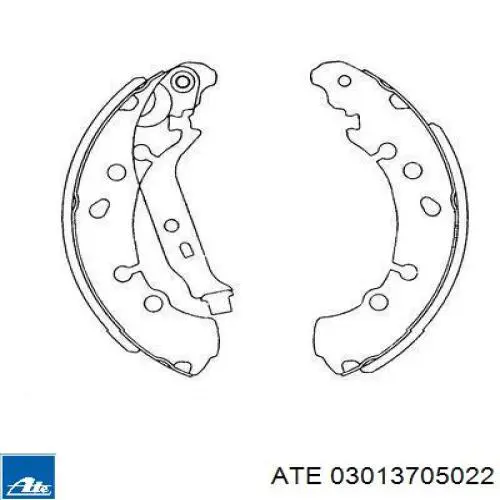 Барабанные колодки ATE 03013705022