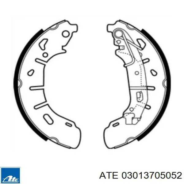 Барабанные колодки ATE 03013705052