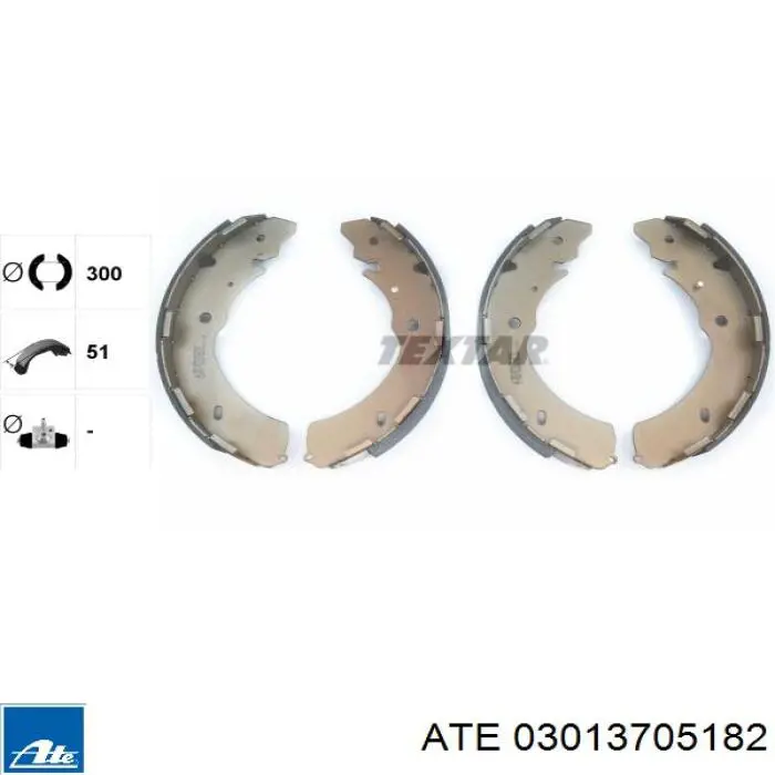 Барабанные колодки ATE 03013705182