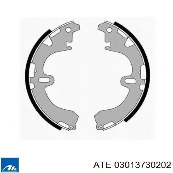 Задние барабанные колодки 03013730202 ATE